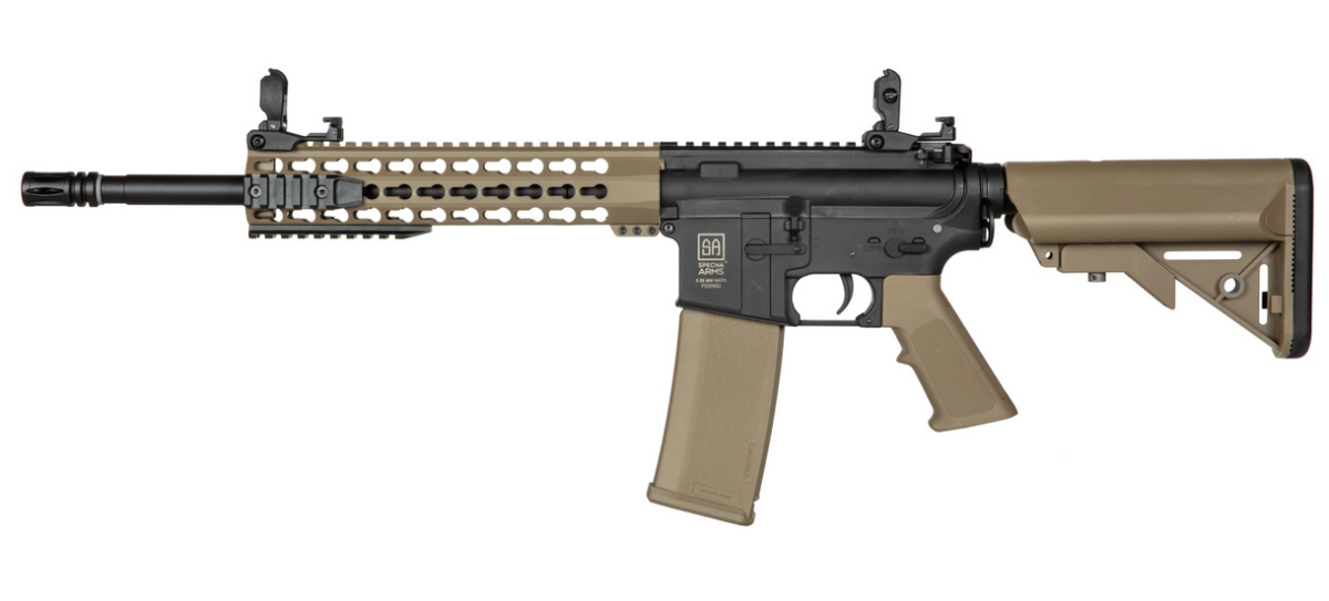 Specna Arms SA-F02 Flex Carbine mit Gate X-ASR Half-Tan 0,5 Joule AEG